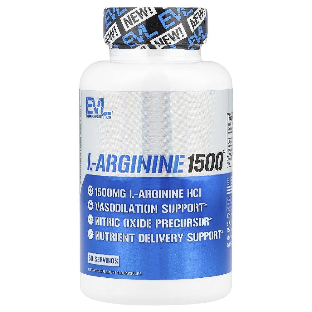 이블루션뉴트리션 <b>L아르기닌</b> <b>1500</b>mg L-Arginine <b>1500</b> 캡슐 100정