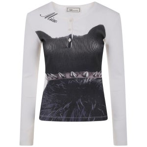 블루마린 블루마린 화이트 롱슬리브 탑 A522T100A C1039