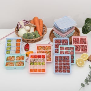 16종 네오실리 국산 플래티넘 실리콘 얼음트레이 얼음틀 다진마늘 이유식큐브 용기