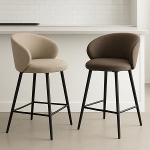 루모바텐 아일랜드 식탁의자 높은 홈바의자 카페 인테리어 바체어 브라운