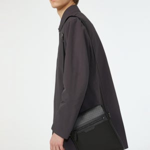 닥스 액세서리 남성 [스테디셀러]블랙 로고배색 나일론 크로스백 WBBA4F512BK