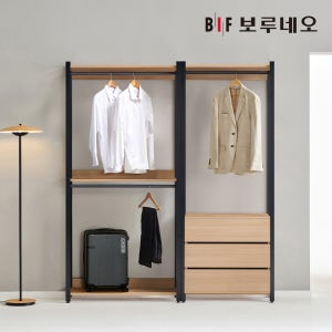 보루네오 유룸 드레스룸 시스템 옷장 1800 F 세트 시스템장 E0등급