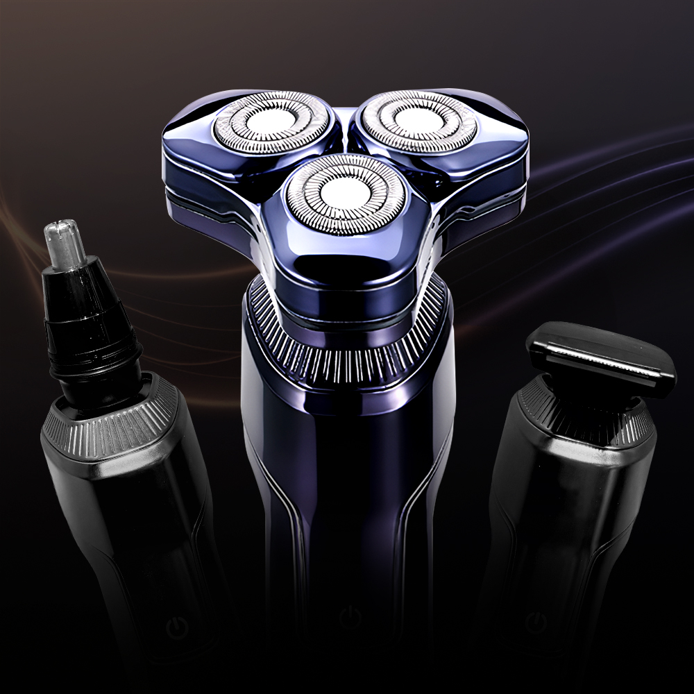 POLIIN 전기 면도기 완전 방수 IPX7 남자 휴대용 무선 전동 KS0272