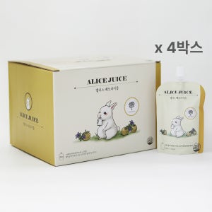 앨리스 아기주스 어린이음료 유아간식 파우치 착즙 배도라지, 80ml, 80개
