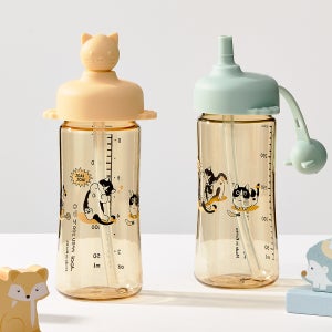 조아이 냥이 올실리콘 토퍼+PPSU 빨대컵 250ml 완벽 풀세트 1+1 (빨대 포함)