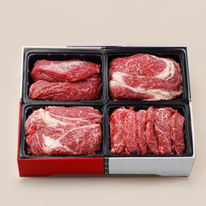 송제한우 2.2kg 이바지 한우선물세트 1++ 특수부위,꽃등심,사태 어르신 엄마 선물