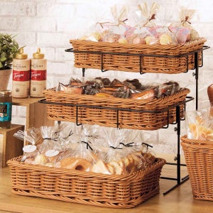 높이조절 바스켓 스탠드 베이커리 쿠키 빵 과자 디저트 매장 진열