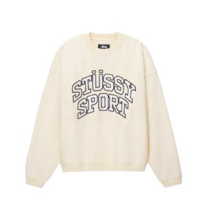 스투시 스포츠 릴렉스드 오버사이즈 크루넥 아이보리 XXL 118487