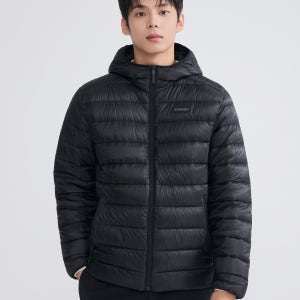 [디스커버리] 남성 올버트 후드 구스다운 경량패딩 (BLACK) DMDJ7I056
