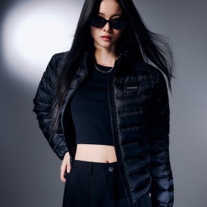 [디스커버리] 여성 올버트 구스다운 경량패딩 (BLACK) DWDJ76056