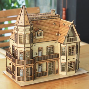 DIY 나무모형 대형 하우스 만들기, 로렐 타운홈