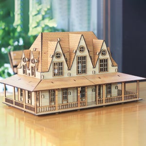 DIY 나무모형 대형 하우스 만들기, 페어리테일 빌라