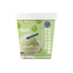 NEW 연세우유 전용목장 메론 아이스크림 474ml, 1개
