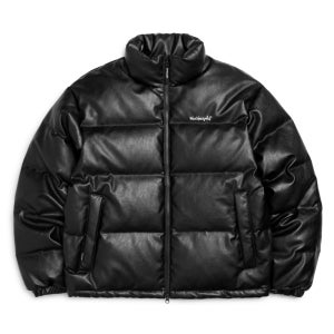 마크곤잘레스 레더 푸퍼 덕다운 자켓 - BLACK
