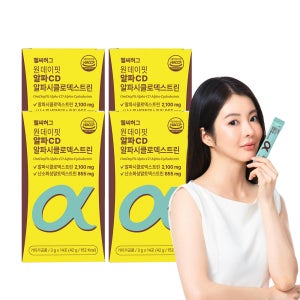 헬씨허그 원데이 핏 알파CD 알파시클로덱스트린 분말 식이섬유 14포, 4개