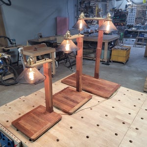 높이조절 원목조명 DIY