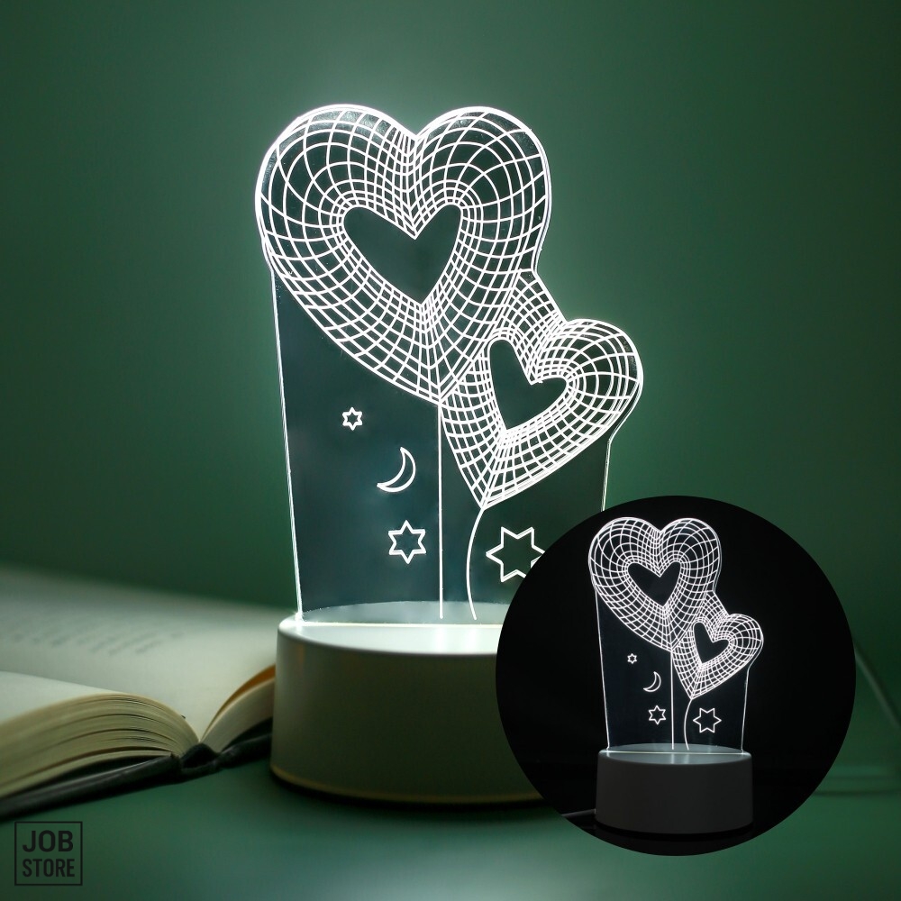 3D <b>하트</b>풍선 착시 아크릴 무드등 독서등 감각적 주방조명등