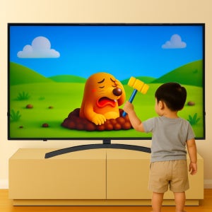 척척연구소 TV 티비 화면 보호기 액정 보호 가드 커버 필름 삼성 LG 스탠드 PC 65