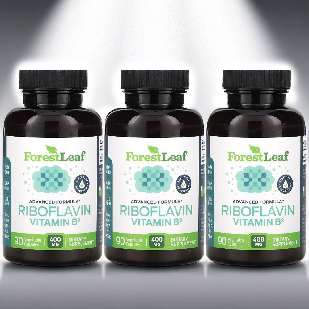 포레스트리프리보플라빈 <b>비타민 B2</b> 효능 400mg 90캡슐 3병