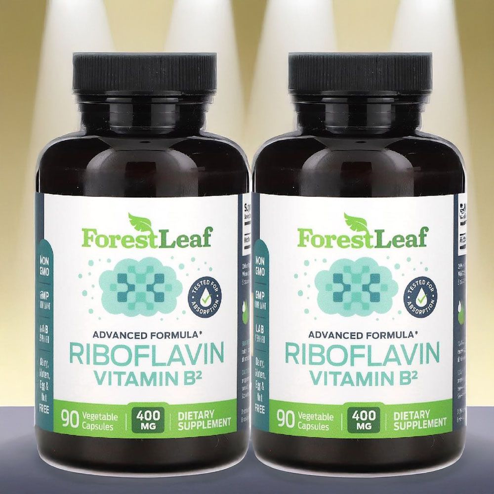 포레스트리프리보플라빈 <b>비타민 B2</b> 효능 400mg 90캡슐 2병