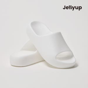 젤리업 원 화이트 푹신한 리커버리 슬리퍼