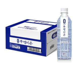 동원 투명이온 제로 500ml x 24병 세트 대용량 음료