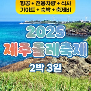 [노옵션/노팁/노쇼핑] 서울 출발 2025 제주 올레 걷기 축제 트레킹 패키지 여행