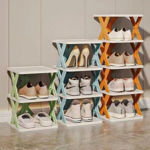 1+1 X핏 무한 확장형 5단 슈즈렉 신발정리함 수납장 조립식