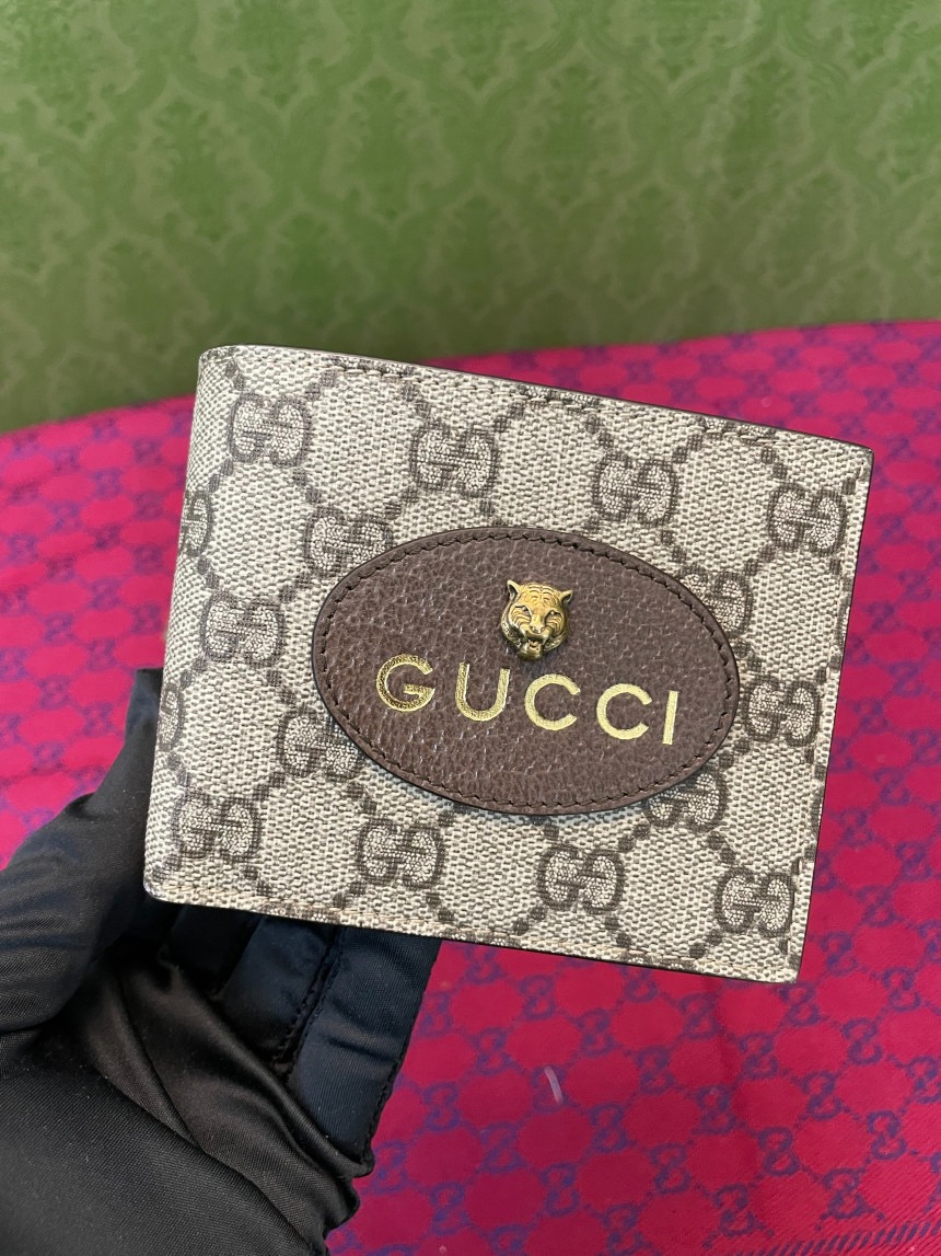 구찌 GG 수프림 반지갑 & 벨트 세트