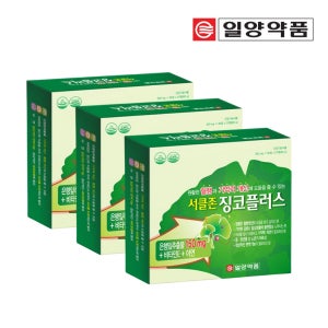일양약품 서클존 징코플러스 은행잎추출물 혈행 혈액순환 기억력 개선 120정, 3개