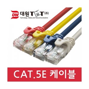 CM 대원TMT/UTP CAT.5E 랜케이블 1m/ DW-UTP5-1M