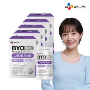 CJ 바이오코어 100억 다이어트 유산균 체지방 감소 소주연 유산균 30캡슐, 5개