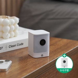 [1+1] 헤이홈 스마트 홈카메라 큐브 4mp 펫캠 가정용 방수 홈캠 CCTV 펫캠 강아지