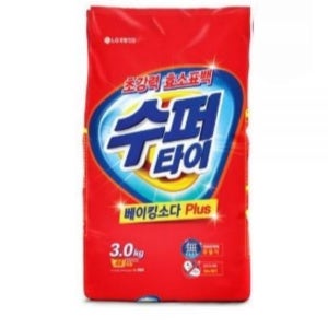 (가루세제)수퍼타이 찬물 전용 실내건조 분말세제 효소 세탁세제 일반드럼 겸용 리필 3KG