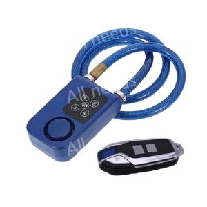 자전거 오토바이 도난 방지 경보 경보기 잠금장치 자물쇠 A.검은색