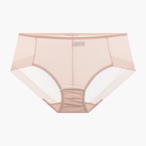 판도라by비비안 여성 노라인 팬티 베이직 여자 맥시 삼각 헴 햄 티나지 않는 살색 스킨색 PBP7171