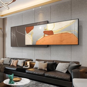 좋은 의미를 담은 거실 인테리어 그림 벽에 걸기 고급 추상 대형 돌 행운을 가져다주는 액자