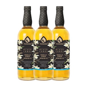포모나 시럽 블랙라벨 바닐라 1L, 3개