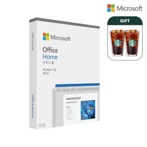 한국정품 MS 오피스 2024 홈 Office Home PKC ESD 영구사용 커피 선물
