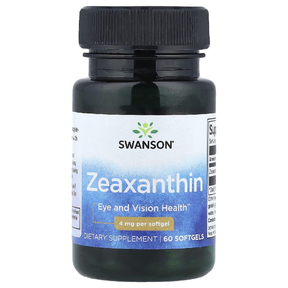 스완슨 지아잔틴 4mg <b>Zeaxanthin</b> 소프트젤 60정