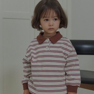 라라랜드 25가을 모하 카라티 티셔츠 유아동 XS-XL (올리브,버건디)