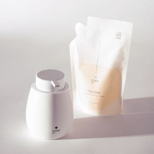 오미리 미세플라스틱 세정 1종 주방세제, 세라믹 펌프 디스펜서 세트 330ml, 1개