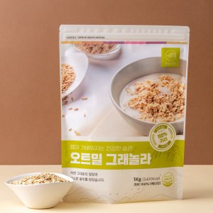 안심곳간 통귀리 오트밀 그래놀라 압착 귀리 1kg, 1개
