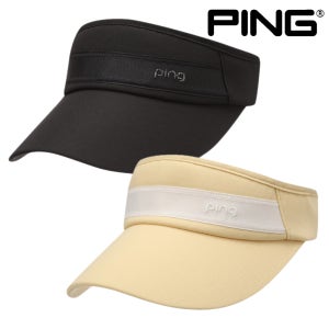 핑 골프웨어 여성 골프 모자 와이드 밴딩 썬바이저 썬캡 넓은 챙 PING E3CP053
