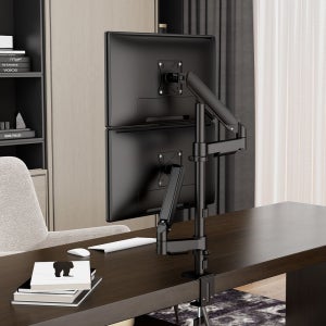 엔산마운트 LDT-C25P 듀얼 파이프형 폴타입 모니터암 모니터거치대