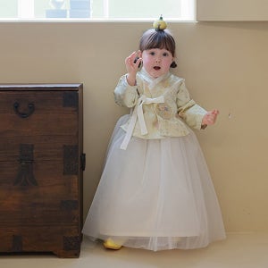 추석빔 여아 당의한복 5-13호 복주머니 어린이 키즈 아기 편한 생활 어린이집 6살 7살