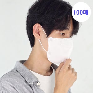 메디케이알 새부리형 데일리핏 KF94 M(중형), 미디화이트, 100개