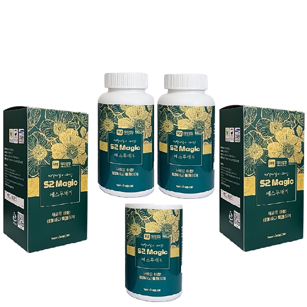 [3병] 자연<b>효소</b> 엔자임 <b>유산균</b> 차전자피 에스투매직 200g 식이섬유가득 장튼튼