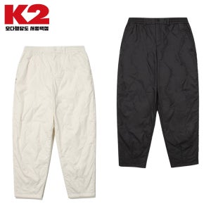 K2 여성 패딩 바지 허리 밴딩 퀼팅 보온 바지