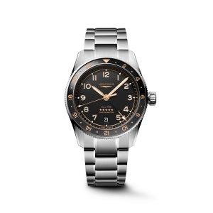 [공식] 론진 스피릿 줄루 타임 블랙 다이얼 핑크 핸즈 39MM L3.802.4.50.6